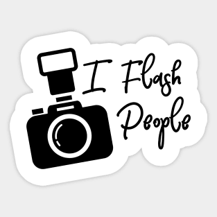 I Flash People Sticker